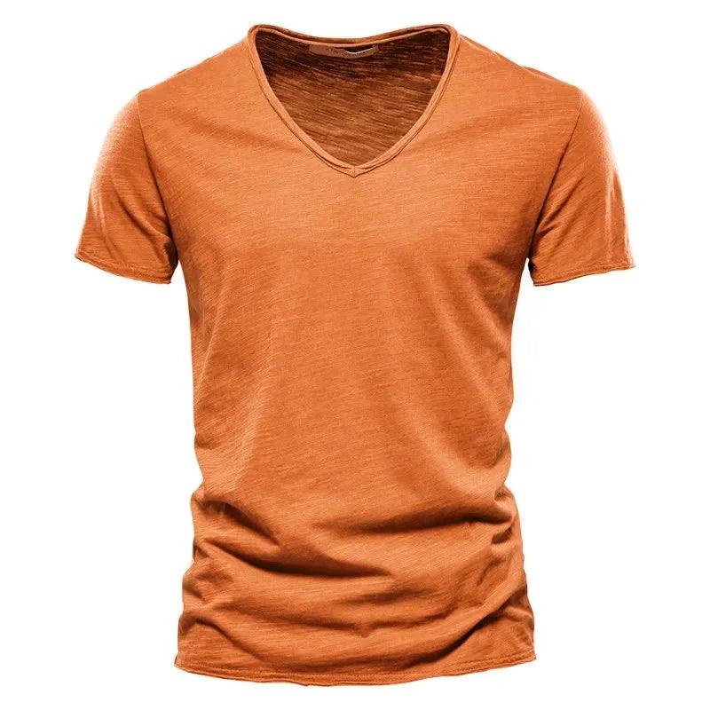 CoreForm V | Men’s Slim Fit V-Neck Cotton Tee - northernnomad
