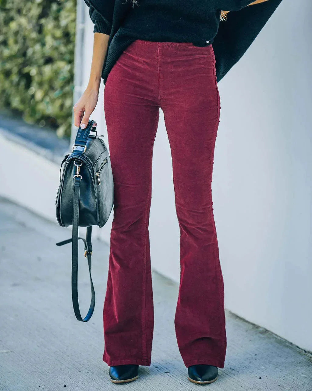Women's Stretch Fit High-Waist Flare Pants