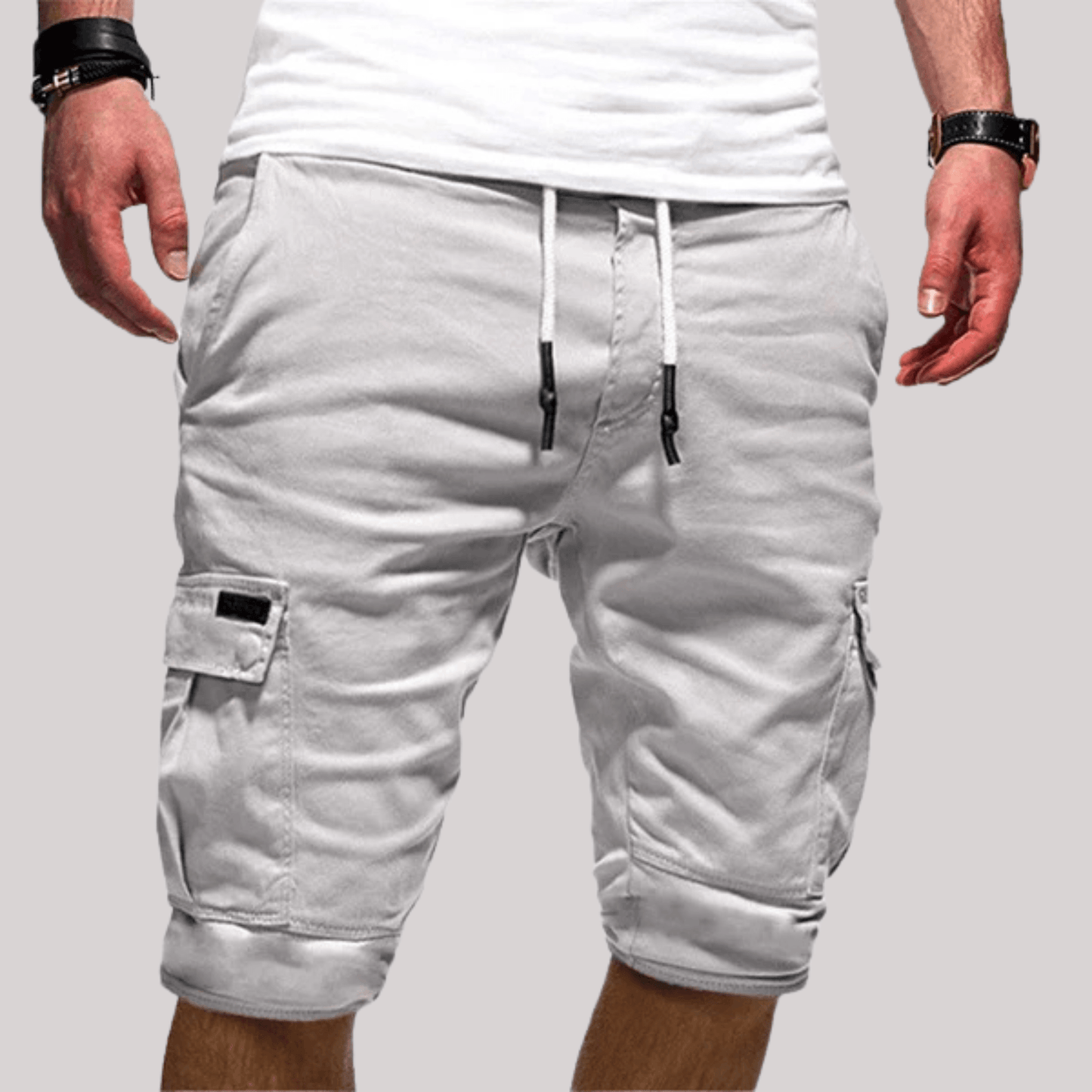 Men’s Cargo Shorts with Drawstring Comfort
