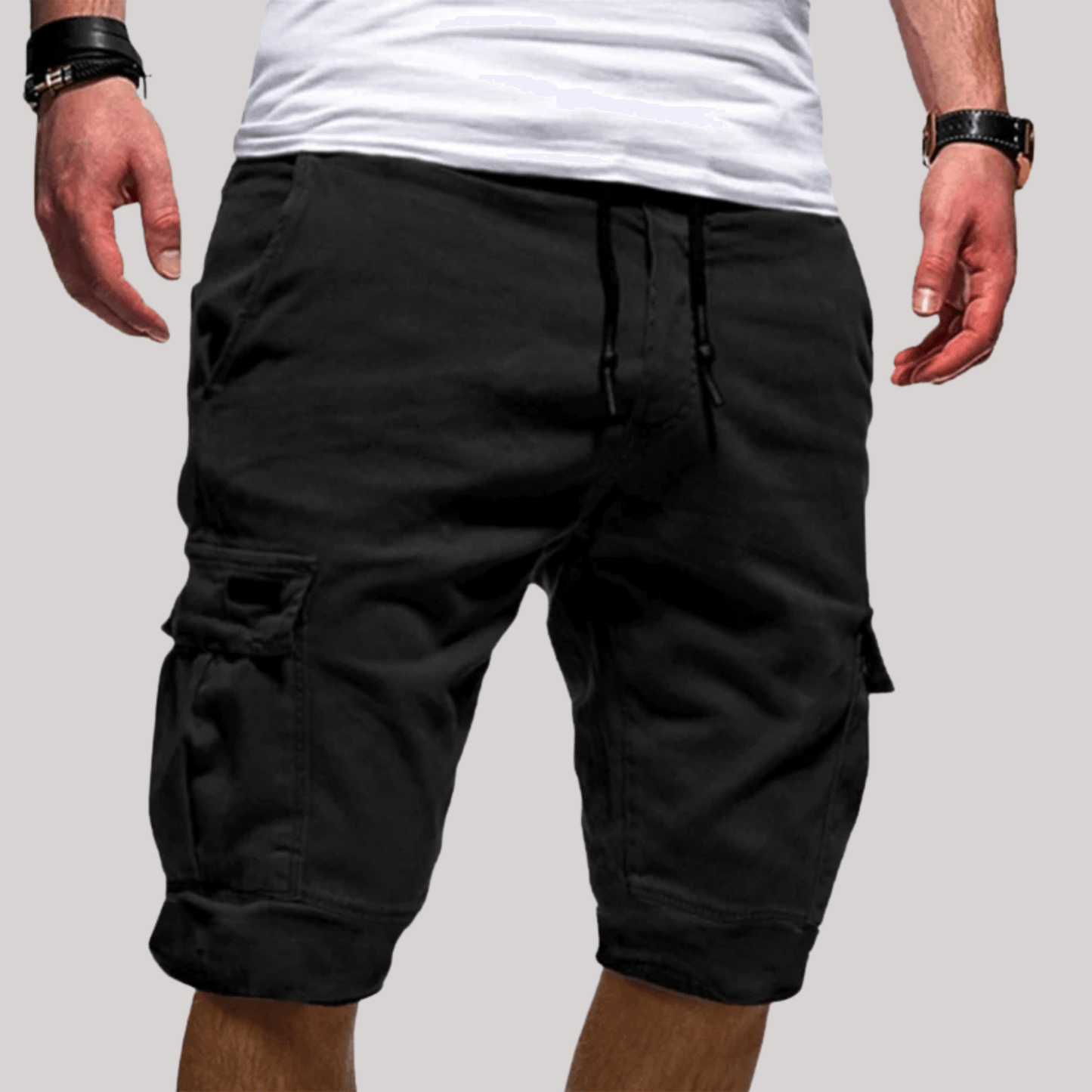 Men’s Cargo Shorts with Drawstring Comfort
