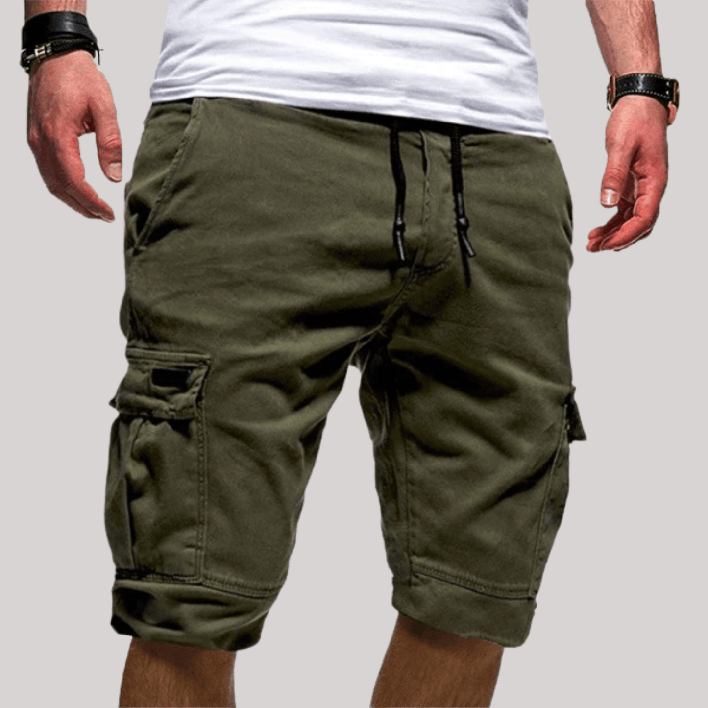 Men’s Cargo Shorts with Drawstring Comfort