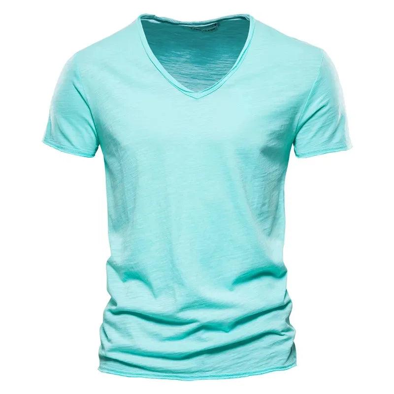 CoreForm V | Men’s Slim Fit V-Neck Cotton Tee - northernnomad