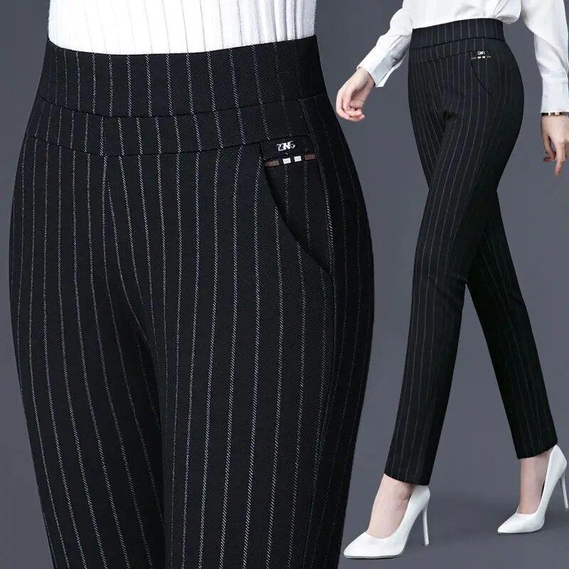 Women's High-Waisted Stretch Leggings with Faux Pocket Detail