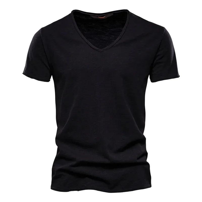 CoreForm V | Men’s Slim Fit V-Neck Cotton Tee - northernnomad
