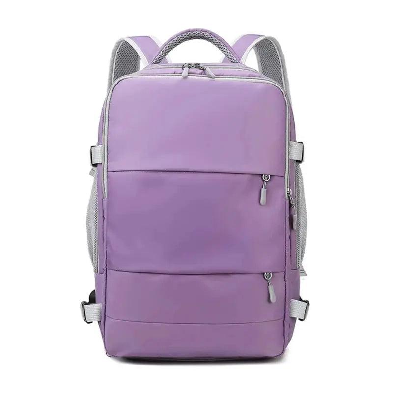 UrbanFlow Unisex Waterproof Travel Backpack | Large Capacity Nylon Laptop Bag with Luggage Strap