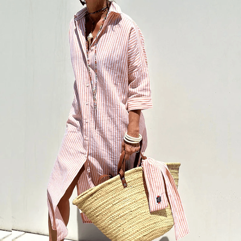Women's Urban Shirt Dress Cotton