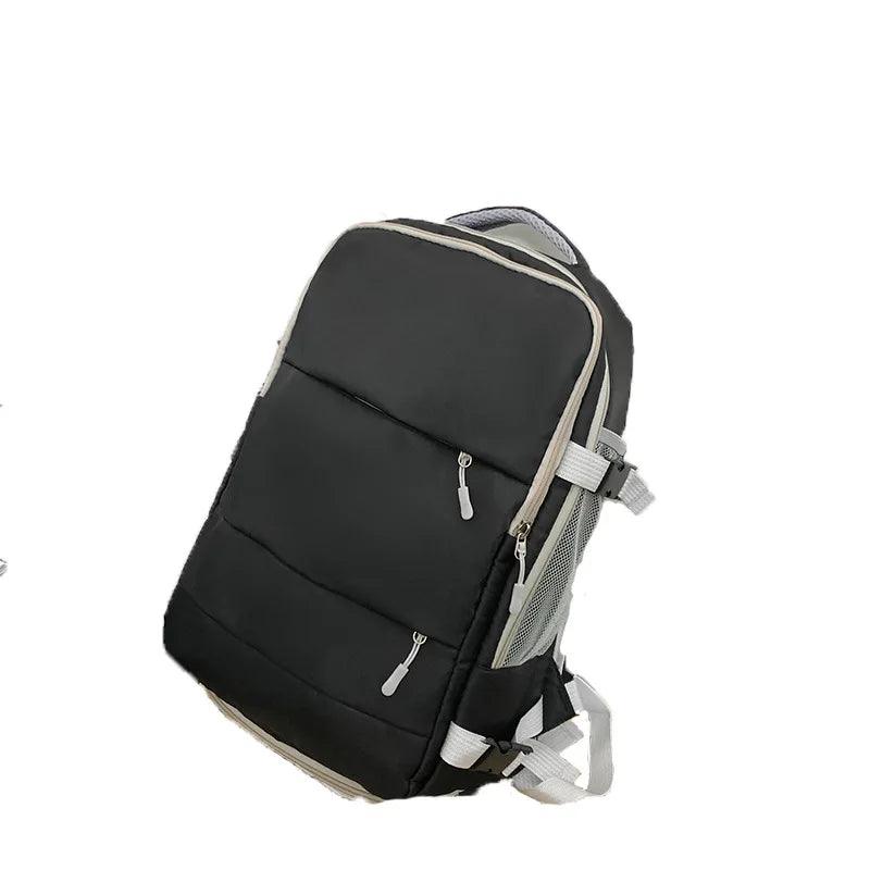 UrbanFlow Unisex Waterproof Travel Backpack | Large Capacity Nylon Laptop Bag with Luggage Strap
