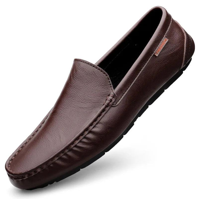 Vittorio Men's Italian Leather Loafers | Luxury Slip-On Moccasins - northernnomad