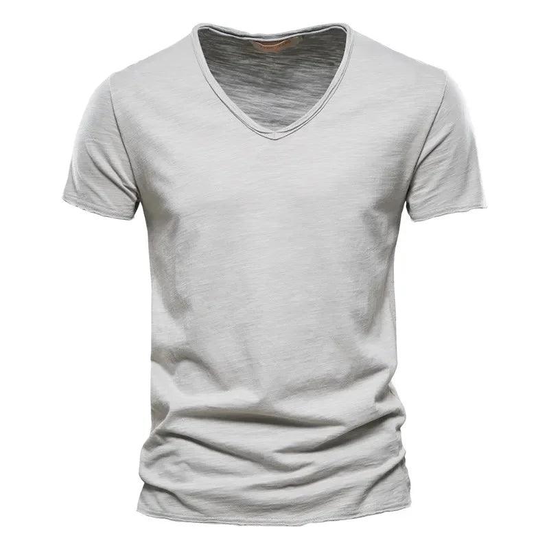 CoreForm V | Men’s Slim Fit V-Neck Cotton Tee - northernnomad