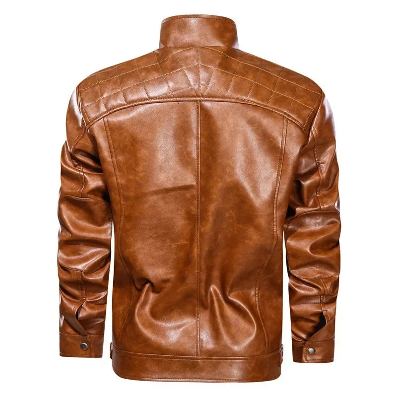 Men's Leather Motorcycle Jacket