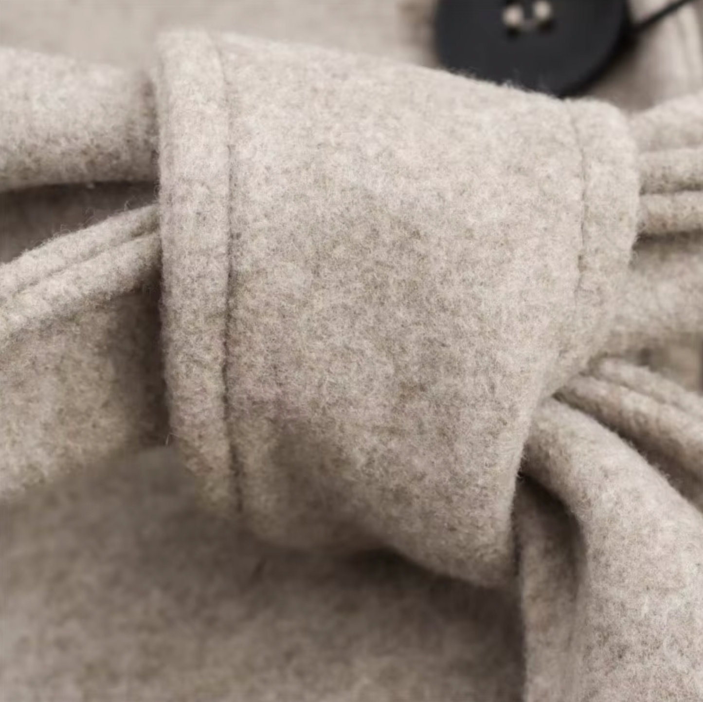 Women's Wool Trench Coat with Fur Trim