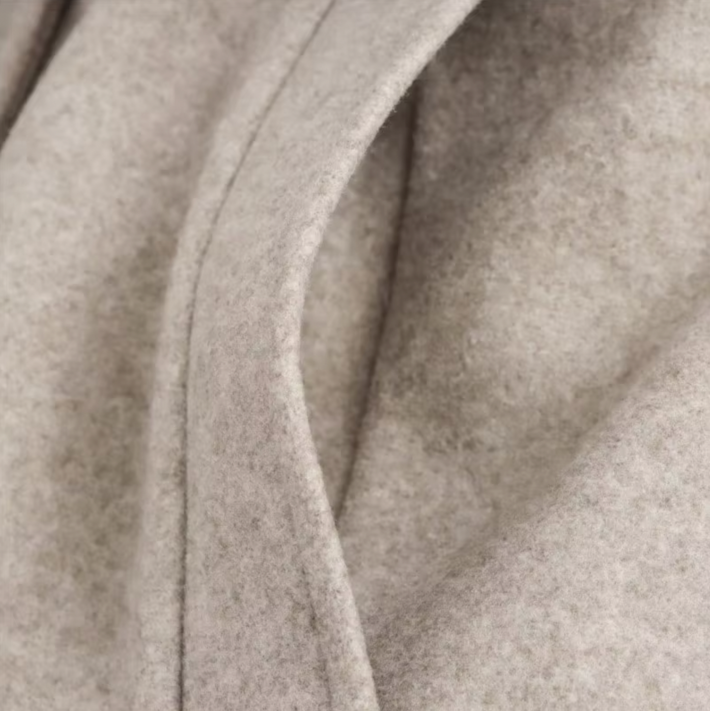 Women's Wool Trench Coat with Fur Trim