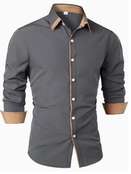 Men's Casual Long Sleeve Breathable Shirt