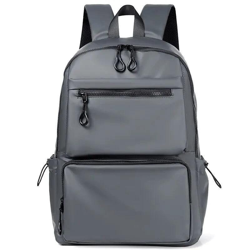 14-Inch Large Capacity PU Leather Backpack for Men & Women | Stylish Travel, School, and Casual Use