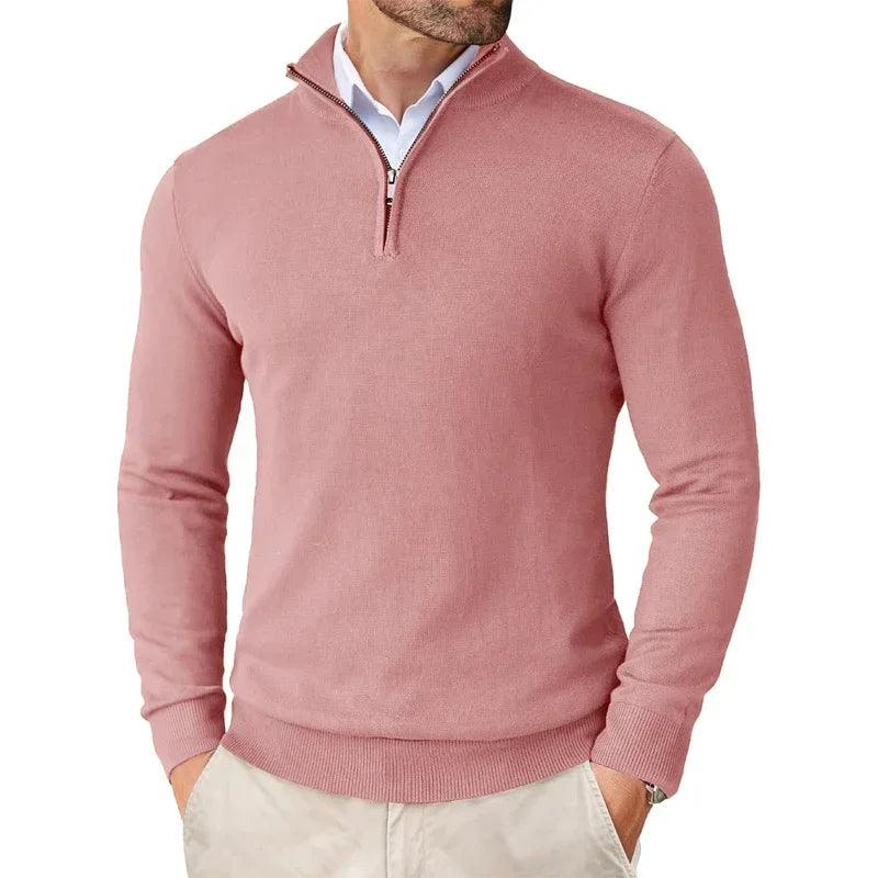 VeloForm | Men's Quarter-Zip Lightweight Pullover Sweater for Outdoor Streetwear