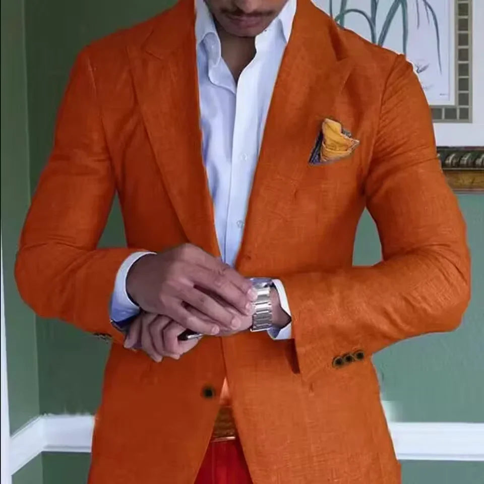 Men's Linen Blazer Stylish