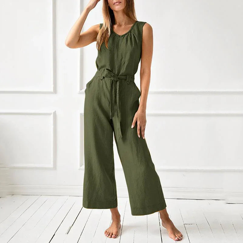 Women's Wide Leg Casual Jumpsuit