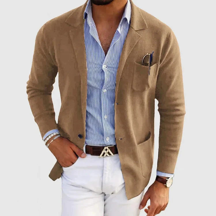 Men's Blazer Lapel Collar Old Money Style