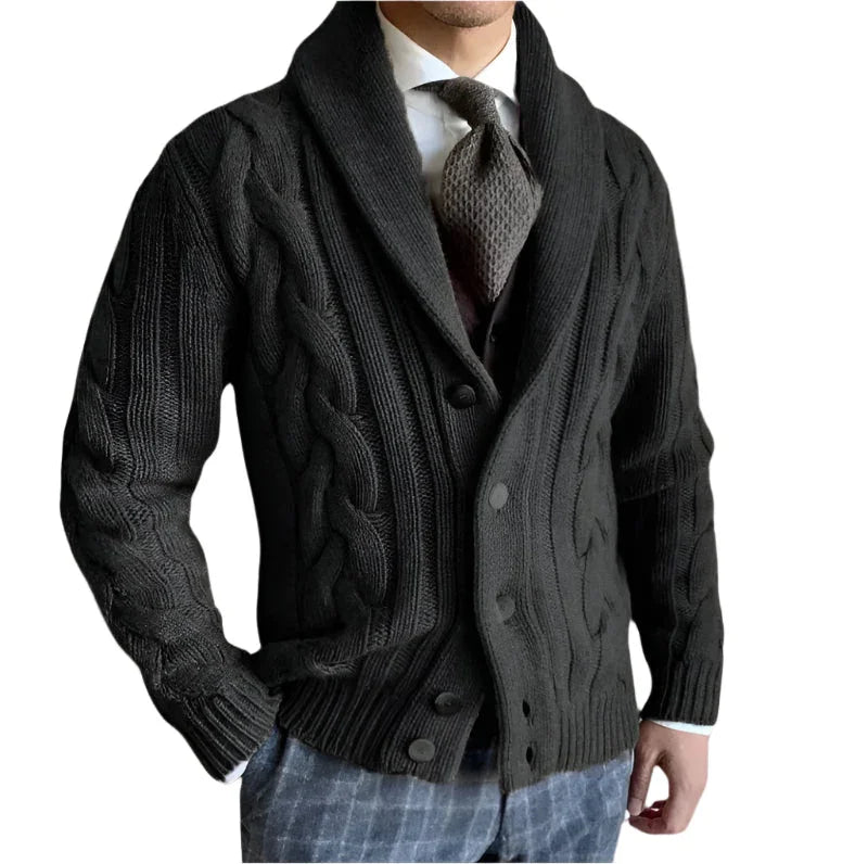 Men's Knitted Cardigan Sweater