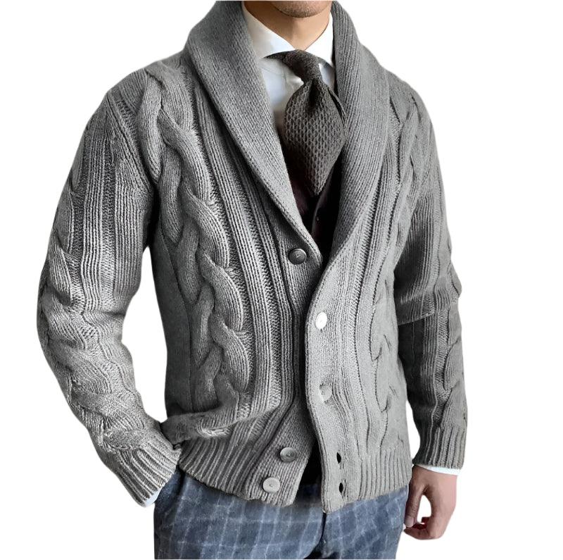 Men's Knitted Cardigan Sweater