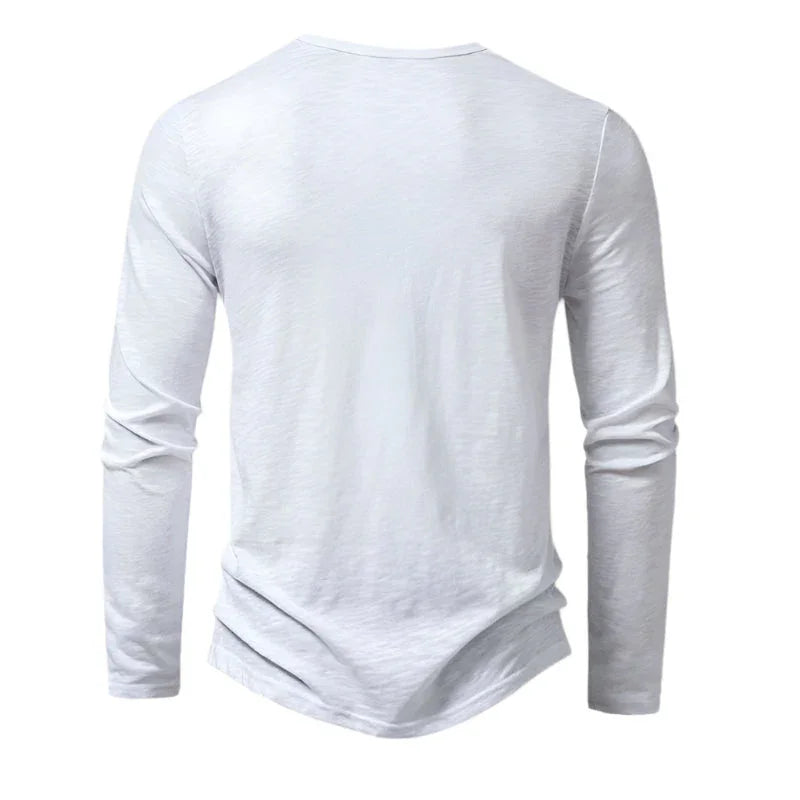 Men's Long Sleeve Cotton Polo