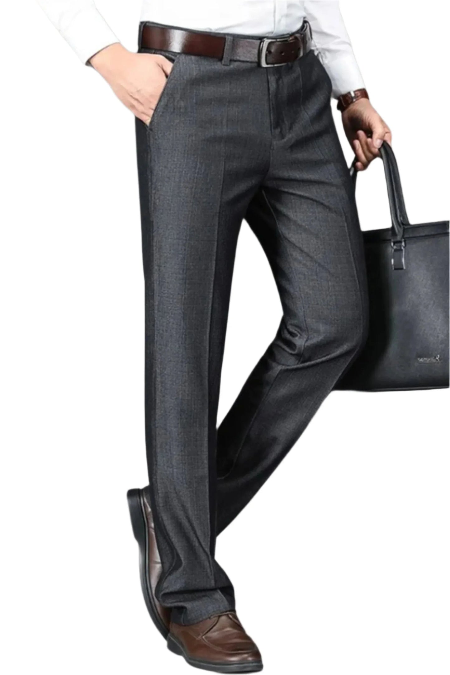 Men's Business Trousers Wool Blend