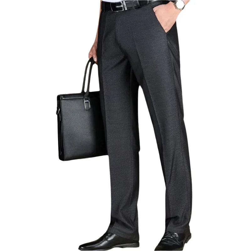 Men's Business Trousers Wool Blend