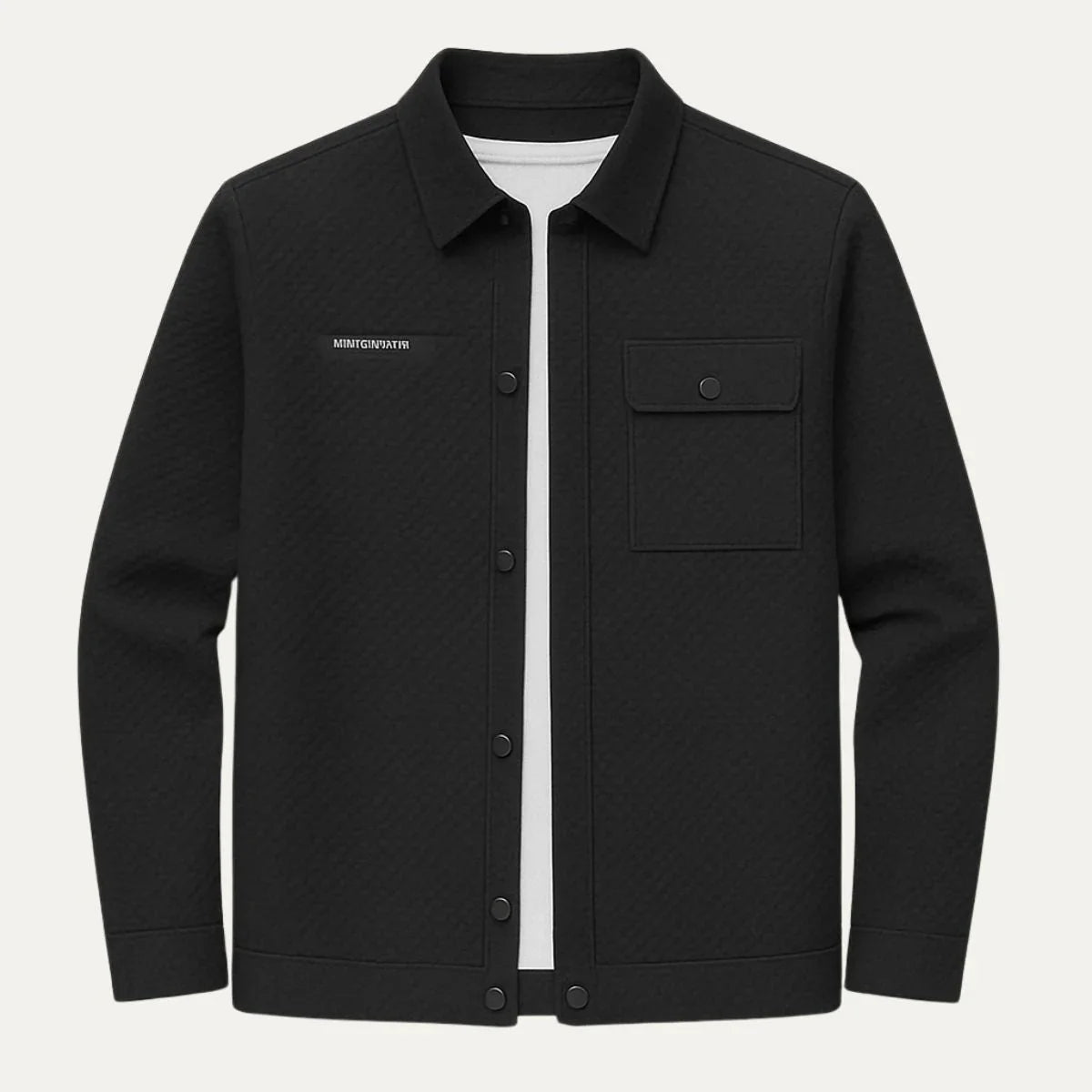 Men's Classic Shirt Jacket with Chest Pocket