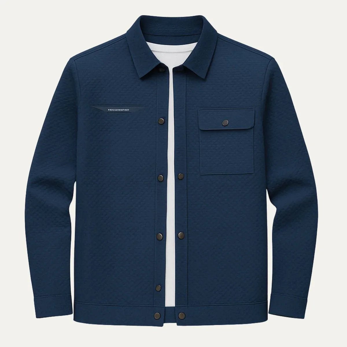 Men's Classic Shirt Jacket with Chest Pocket