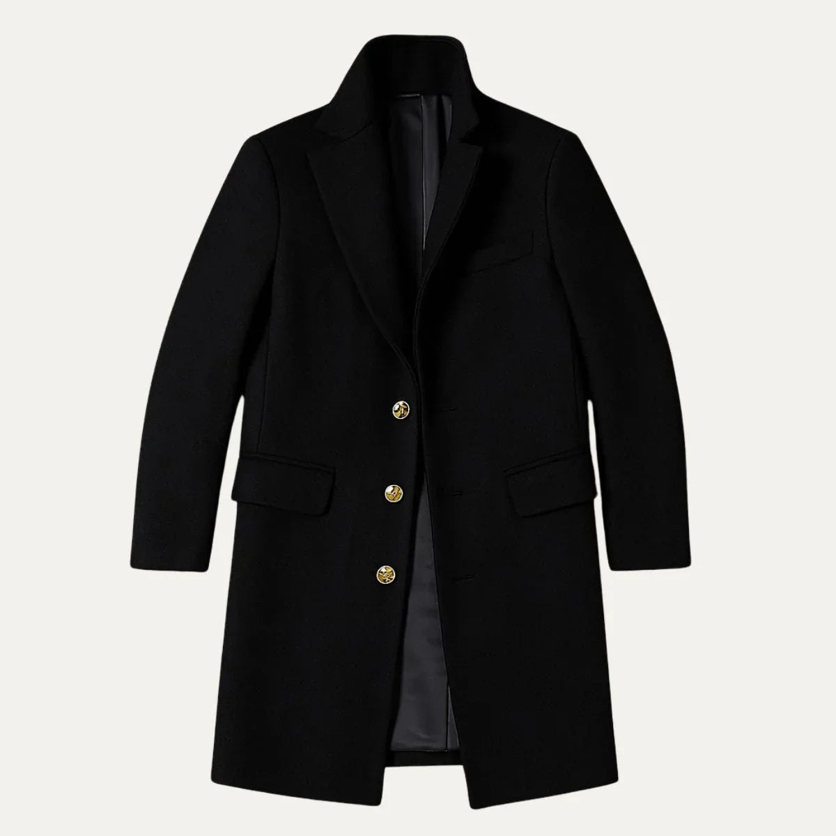 Men's Long Trench Coat Classic Style