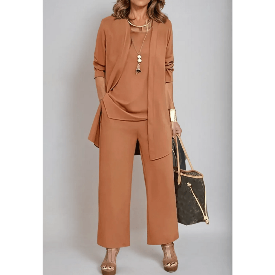 3-Piece Women's Pantsuit – Elegant & Versatile Ensemble