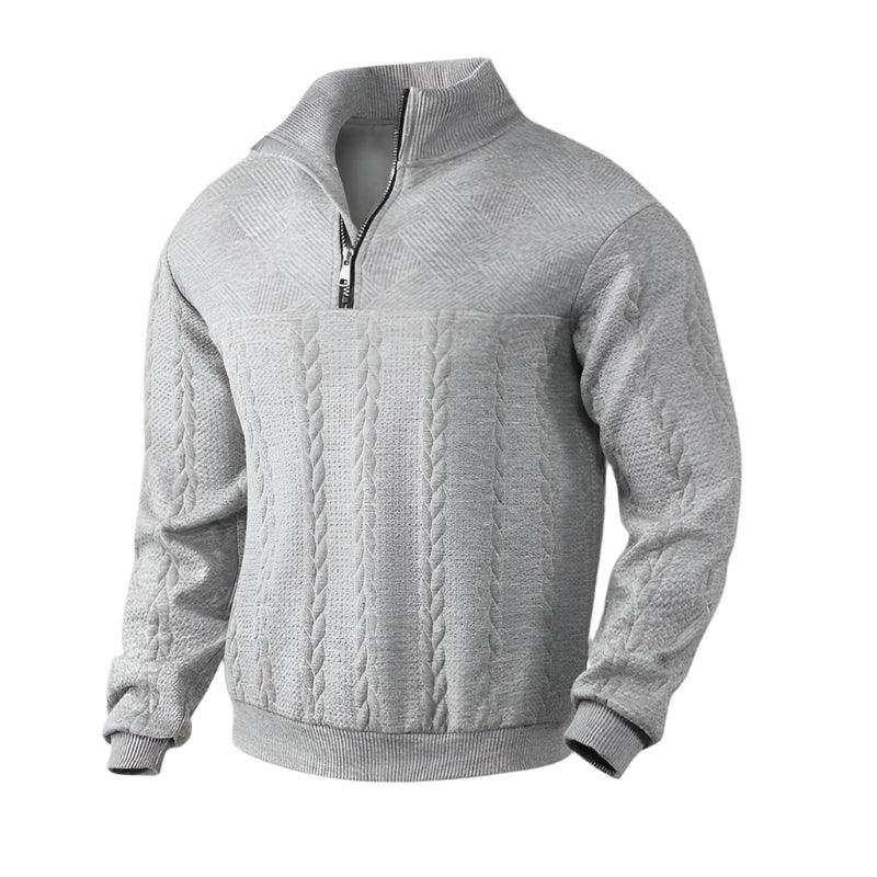 Men's Cable Knit Half Zip Jumper