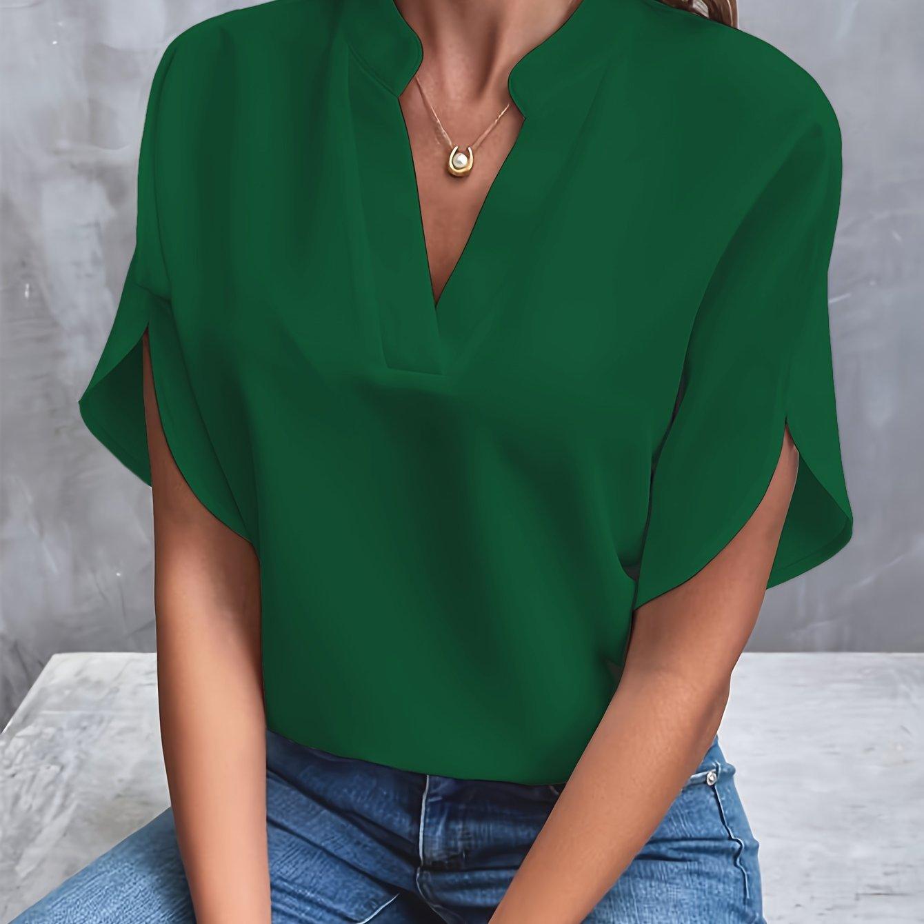 Women's V-Neck Elegant Blouse