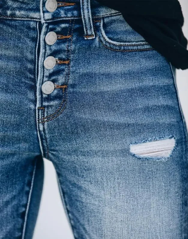 Women's Ripped Slim Fit Denim Jeans