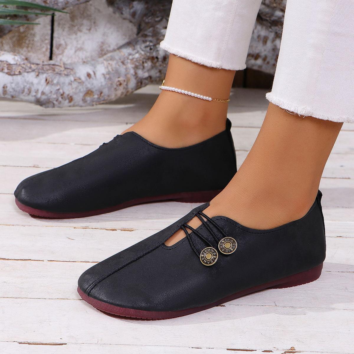 Women's Slip-On Sandals Square Toe