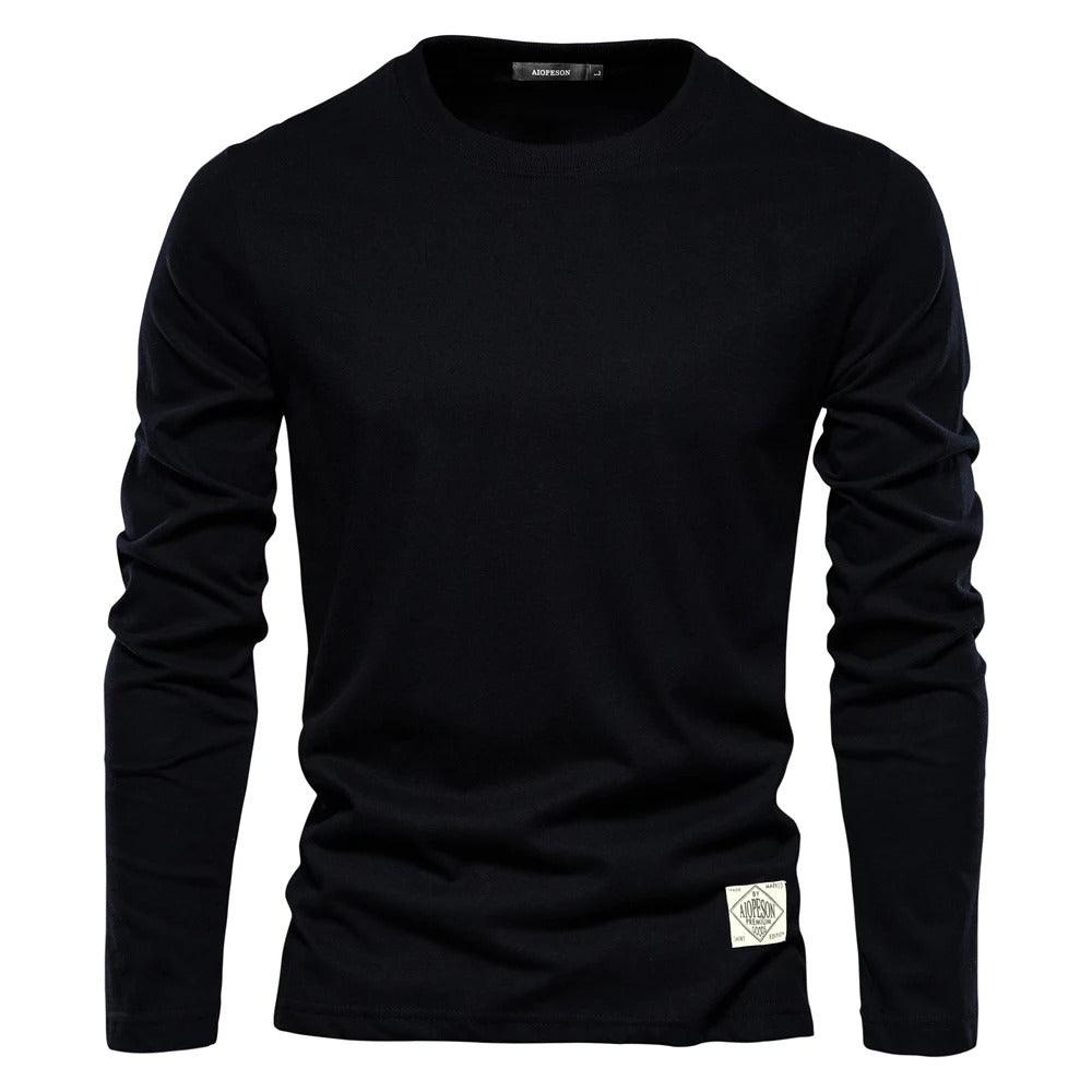Men's Long Sleeve Shirt Solid Color