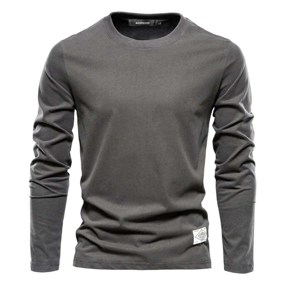 Men's Long Sleeve Shirt Solid Color