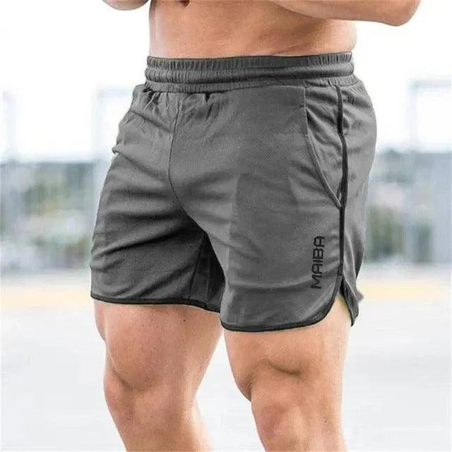 Men's Lightweight Athletic Shorts with Elastic Waist and Side Pockets