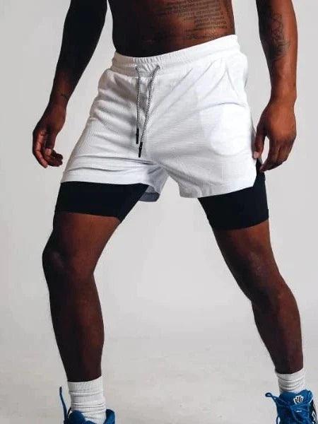 Men's Double Layer Fitness Shorts