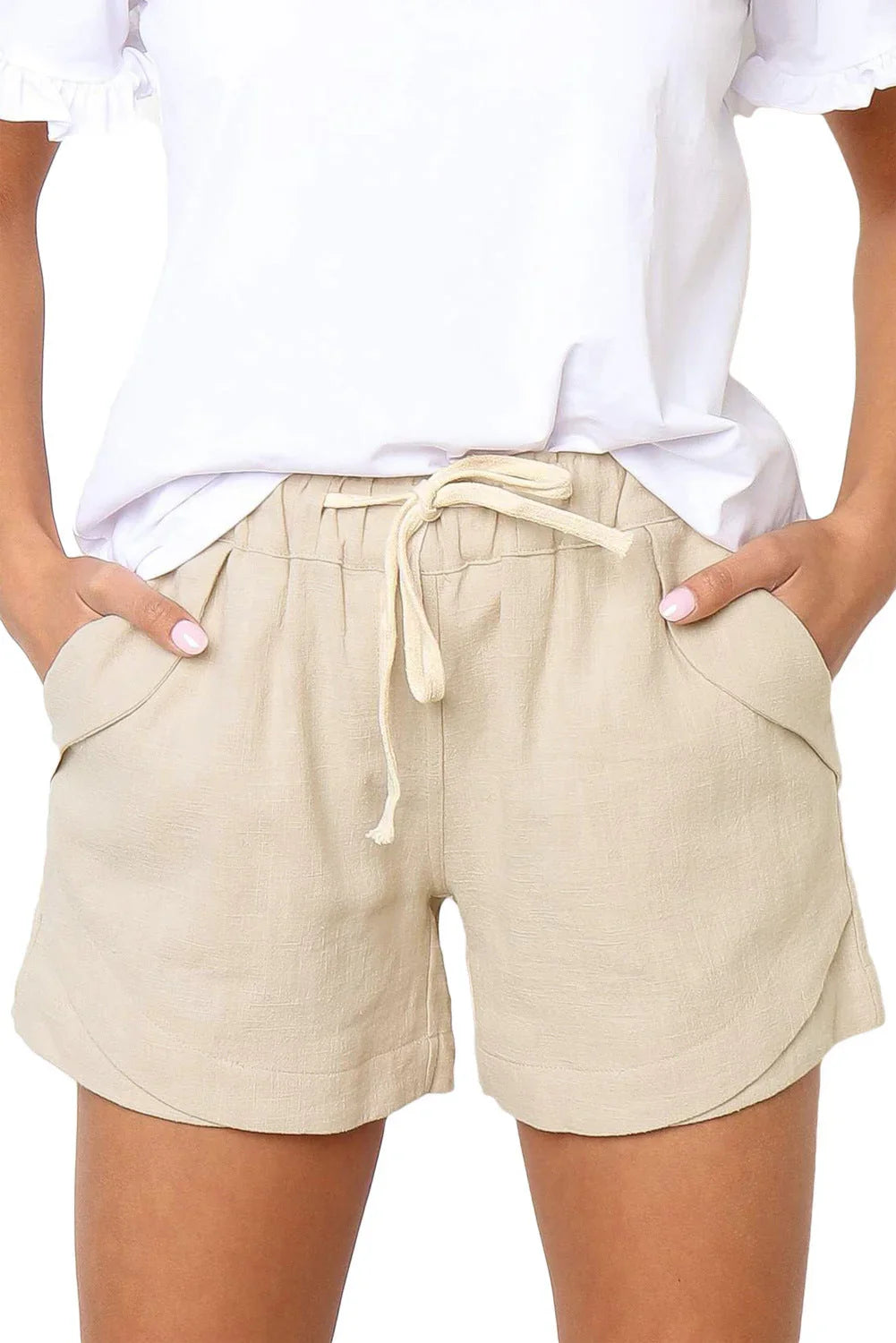 Women's High Waist Loose Fit Shorts