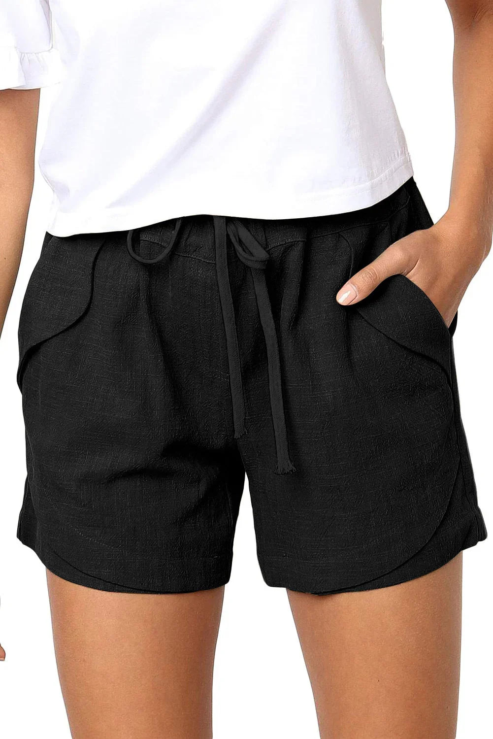 Women's High Waist Loose Fit Shorts