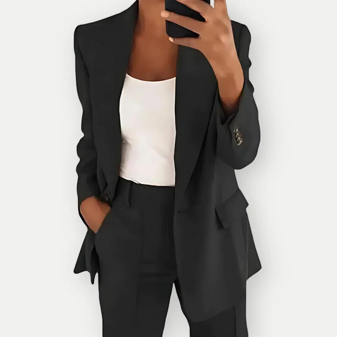 Women's Blazer Pants Suit Set