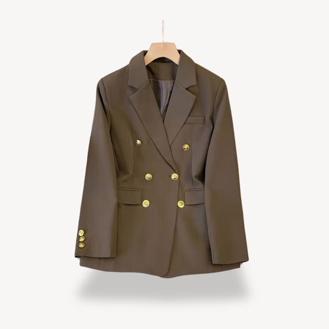 Women's Double-Breasted Blazer Classic Style