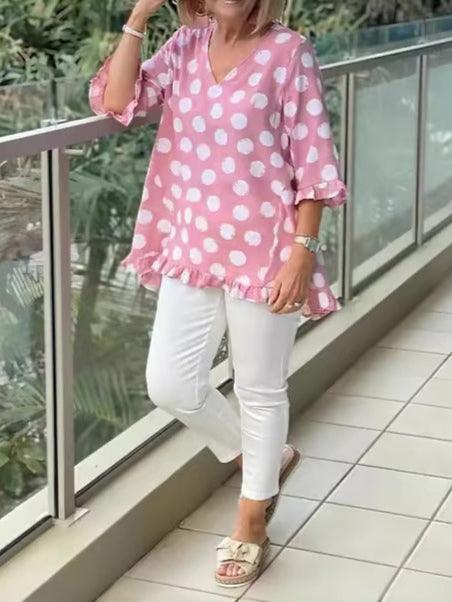 Women's Vintage Printed Casual Top