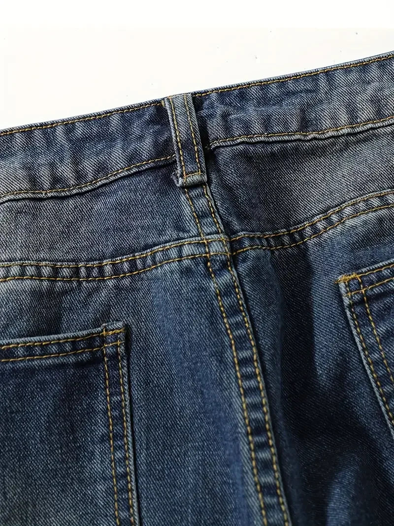 Women's Loose Fit High-Waisted Denim Jeans