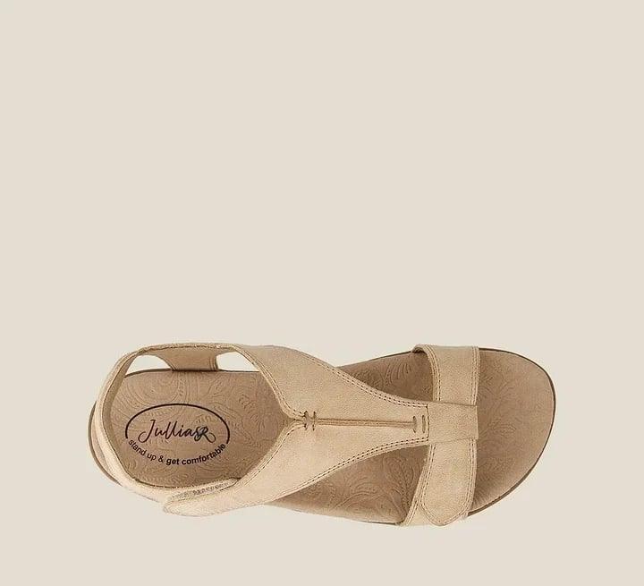 Women's Adjustable Leather Orthopedic Sandals with Arch Support