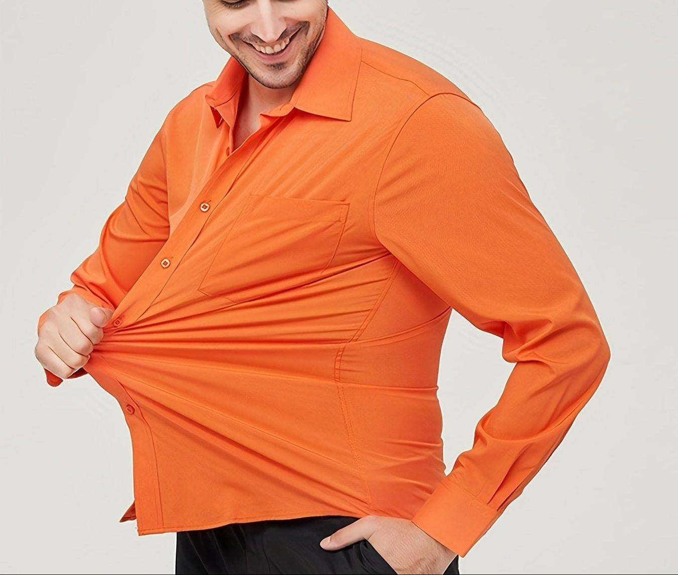 Men’s Long Sleeve Dress Shirt Cotton Breathable Modern Fit