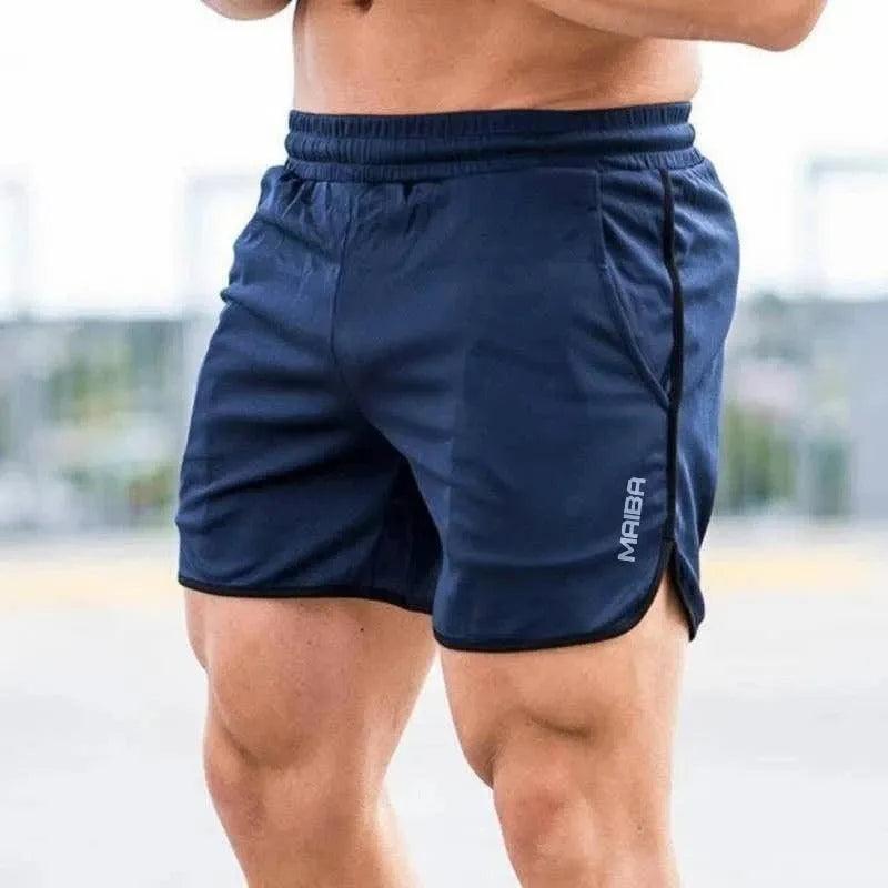 Men's Lightweight Athletic Shorts with Elastic Waist and Side Pockets