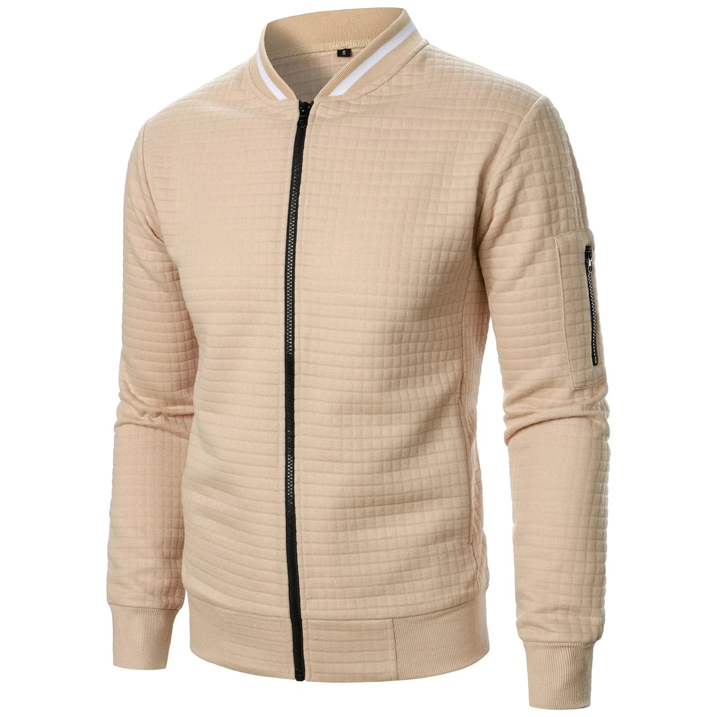 Men's Zip-Up Cotton Cardigan