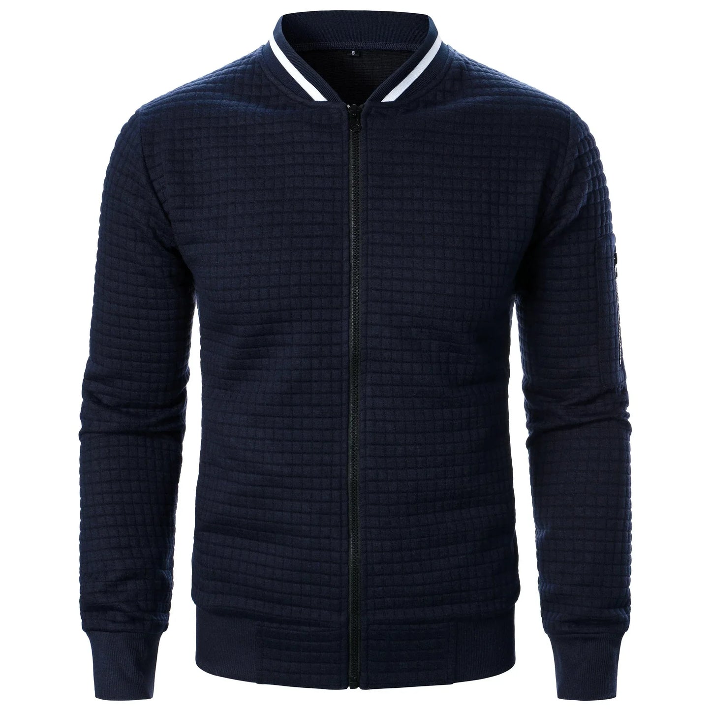Men's Zip-Up Cotton Cardigan